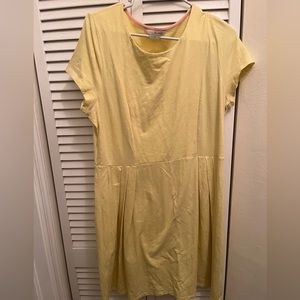 Lemon yellow cotton BODEN dress for spring! 🌼